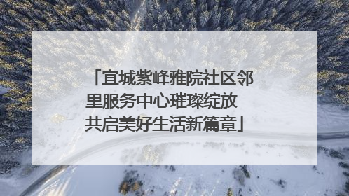宜城紫峰雅院社区邻里服务中心璀璨绽放 共启美好生活新篇章